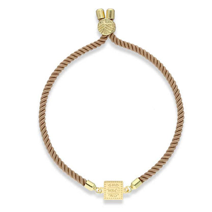 Gold String Bracelet 21KT - FKJBRL21KU6581