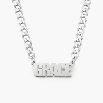 Gold & Silver Personalized Name Necklace - FKJNKLU6150