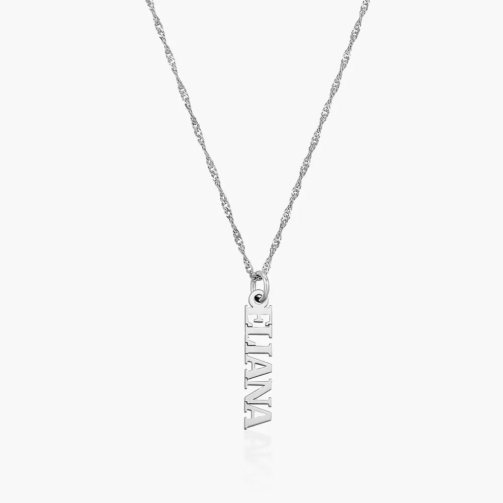 Gold & Silver Personalized Vertical Name Necklace - FKJNKLU6180