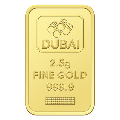 سبيكة ذهب دبي بوزن 2.5 جرام من الذهب النقي بنقاء 999.9 – FKJGBR24K2241