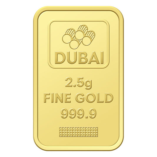 سبيكة ذهب دبي بوزن 2.5 جرام من الذهب النقي بنقاء 999.9 – FKJGBR24K2241