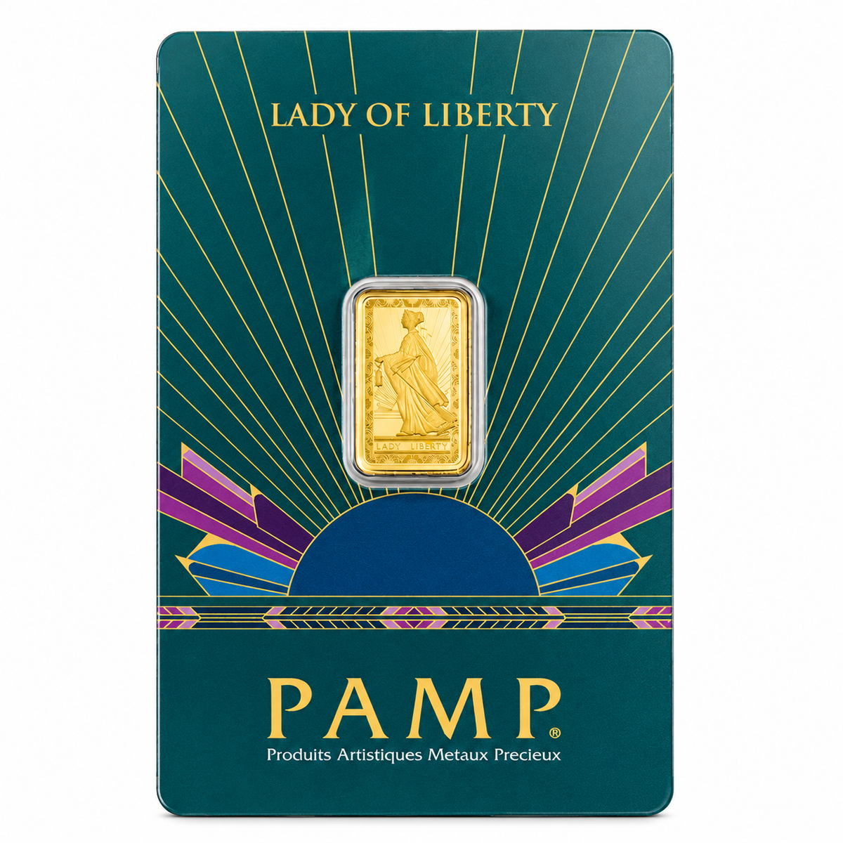 سبيكة ذهب PAMP Suisse بتصميم سيدة الحرية بوزن 2.5 جرام عيار 24 قيراط – FKJGBR24K6955
