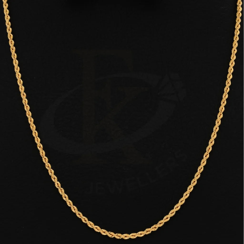 Gold 18 Inches Rope Chain 21Kt - Fkjcn21Km8347 Chains