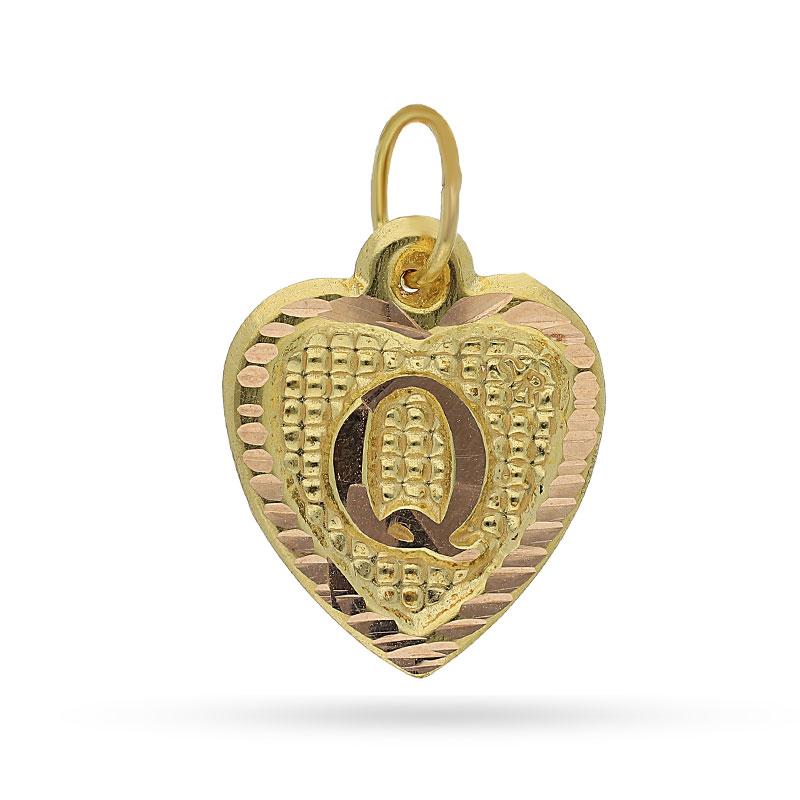 Gold Alphabet Pendant 18KT - FKJPND1452