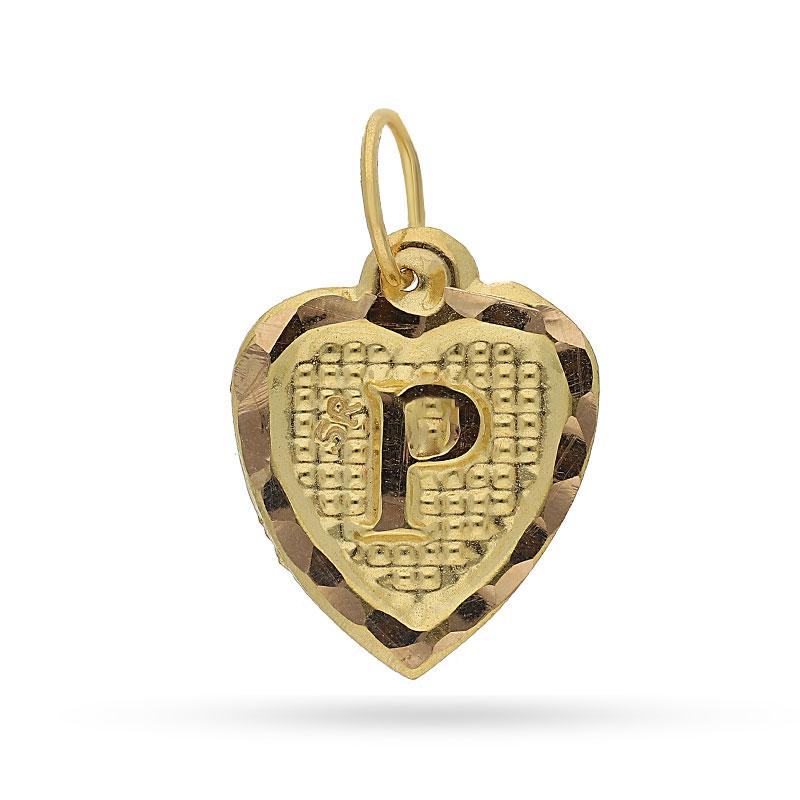 Gold Alphabet Pendant 18KT - FKJPND1452