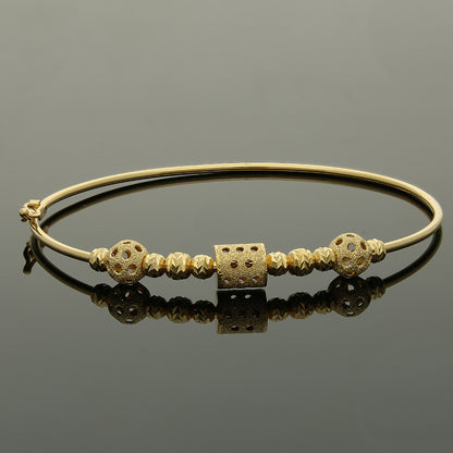 Gold Bangle in 18KT - FKJBNG18KU2001