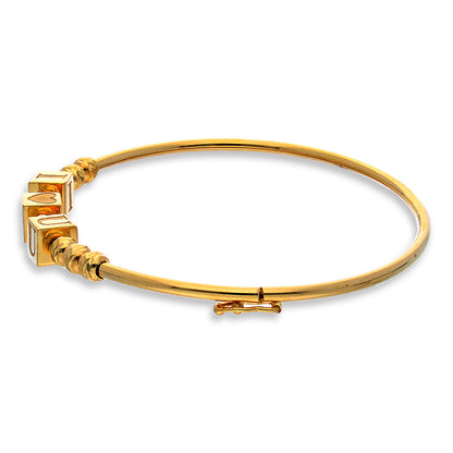 Gold I Love You Bangle in 18KT - FKJBNG18KU2002