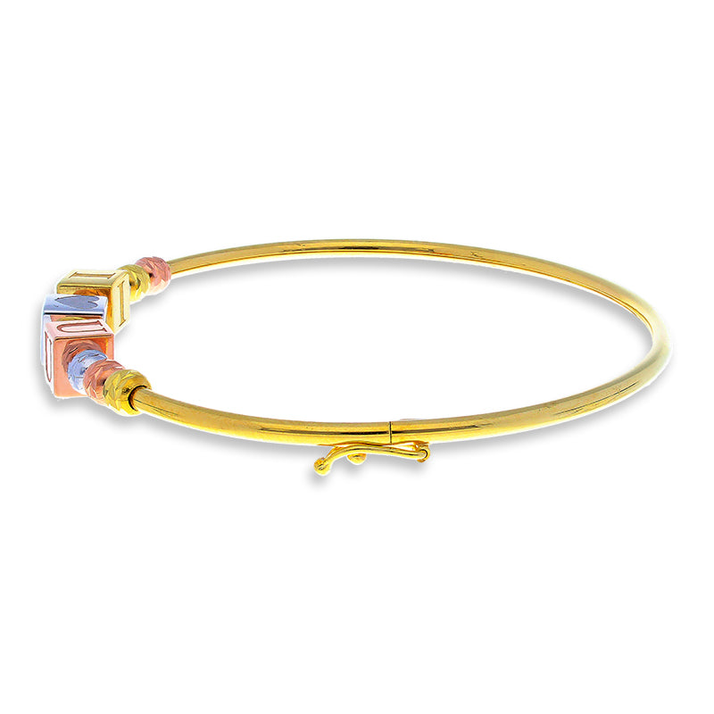 Gold I Love You Bangle in 18KT - FKJBNG18KU2003