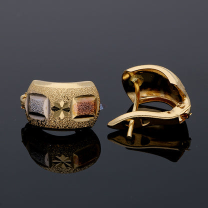 Gold Clip Earrings 18KT - FKJERN18KU3001