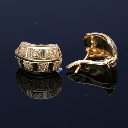 Gold Clip Earrings 18KT - FKJERN18KU3005