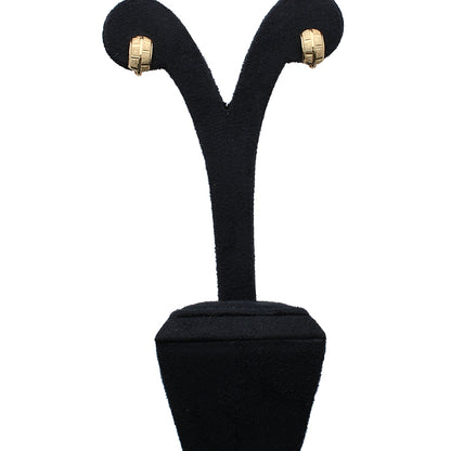 Gold Clip Earrings 18KT - FKJERN18KU3005