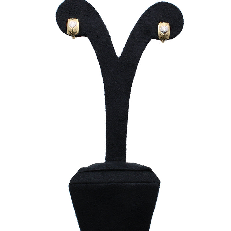 Gold Clip Earrings 18KT - FKJERN18KU3003