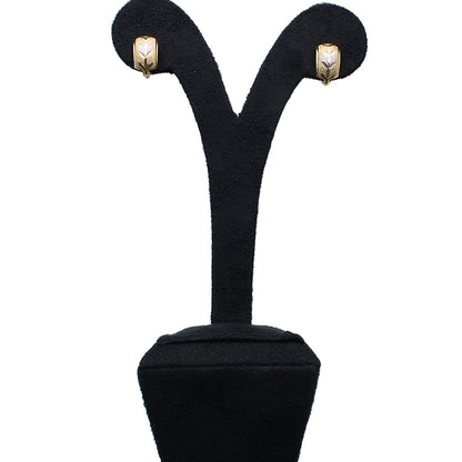 Gold Clip Earrings 18KT - FKJERN18KU3003