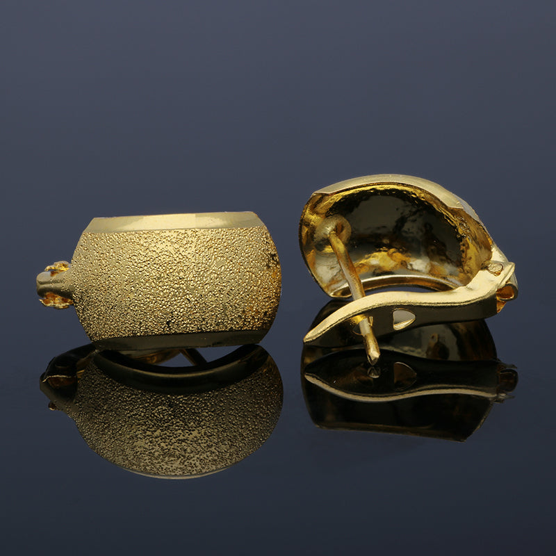 Gold Clip Earrings 18KT - FKJERN18KU3006
