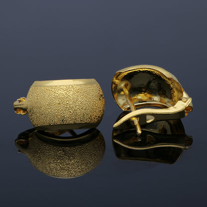 Gold Clip Earrings 18KT - FKJERN18KU3006