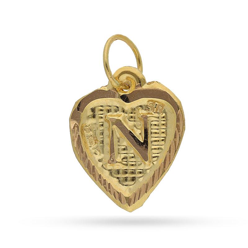 Gold Alphabet Pendant 18KT - FKJPND1452