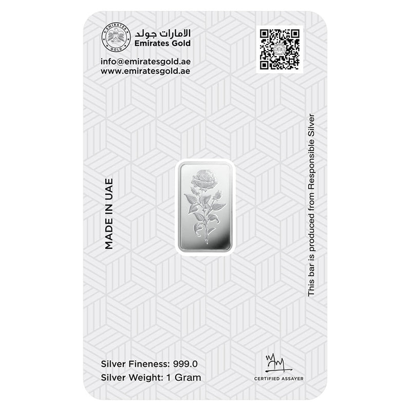 Emirates 1 Gram Silver Bar in 999 Silver - FKJGBRSL2179