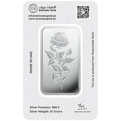 Emirates 50 Grams Silver Bar in 999 Silver - FKJGBRSL2163