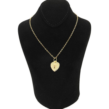 Gold Necklace (Chain with Alphabet Pendant) 18KT - FKJNKL1452