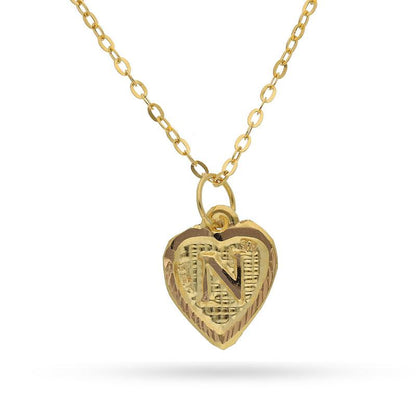 Gold Necklace (Chain with Alphabet Pendant) 18KT - FKJNKL1452