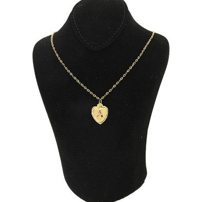 Gold Necklace (Chain with Alphabet Pendant) 18KT - FKJNKL1452
