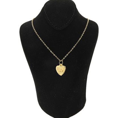 Gold Necklace (Chain with Alphabet Pendant) 18KT - FKJNKL1452