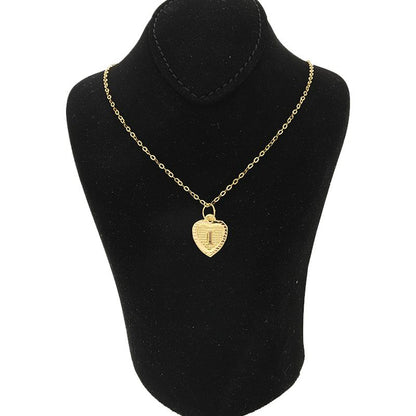 Gold Necklace (Chain with Alphabet Pendant) 18KT - FKJNKL1452