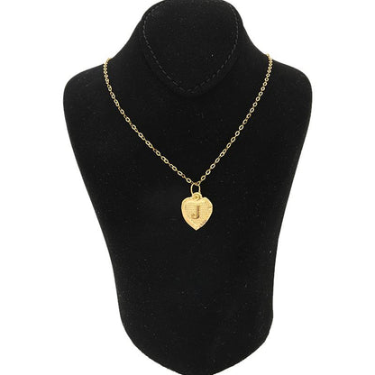Gold Necklace (Chain with Alphabet Pendant) 18KT - FKJNKL1452