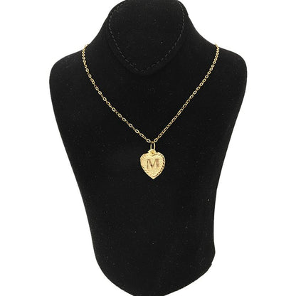 Gold Necklace (Chain with Alphabet Pendant) 18KT - FKJNKL1452
