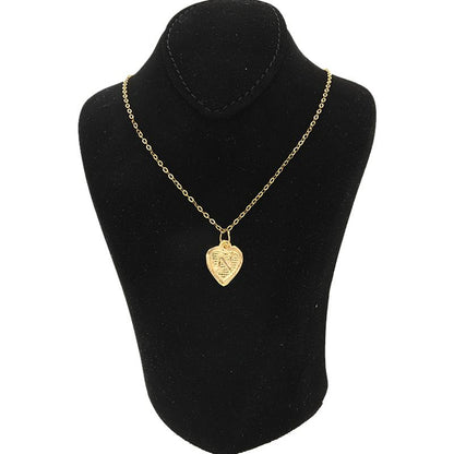 Gold Necklace (Chain with Alphabet Pendant) 18KT - FKJNKL1452