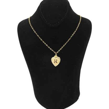 Gold Necklace (Chain with Alphabet Pendant) 18KT - FKJNKL1452