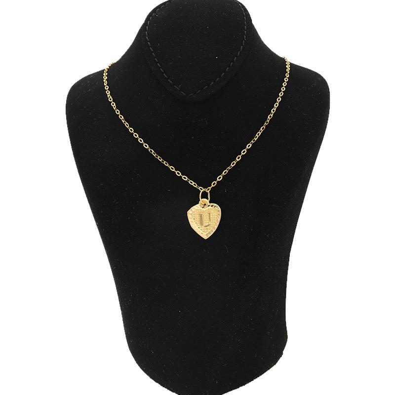 Gold Necklace (Chain with Alphabet Pendant) 18KT - FKJNKL1452