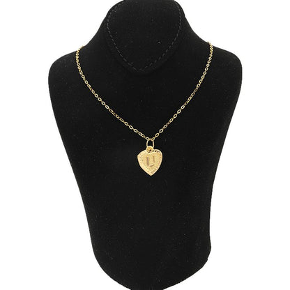 Gold Necklace (Chain with Alphabet Pendant) 18KT - FKJNKL1452