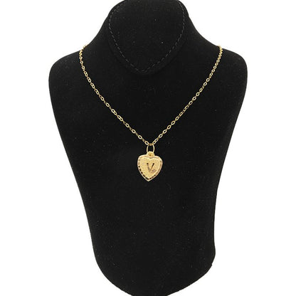 Gold Necklace (Chain with Alphabet Pendant) 18KT - FKJNKL1452