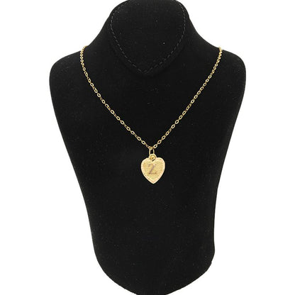 Gold Necklace (Chain with Alphabet Pendant) 18KT - FKJNKL1452
