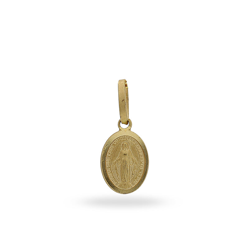 Gold Mother Mary Pendant 18KT - FKJPND18KU1003