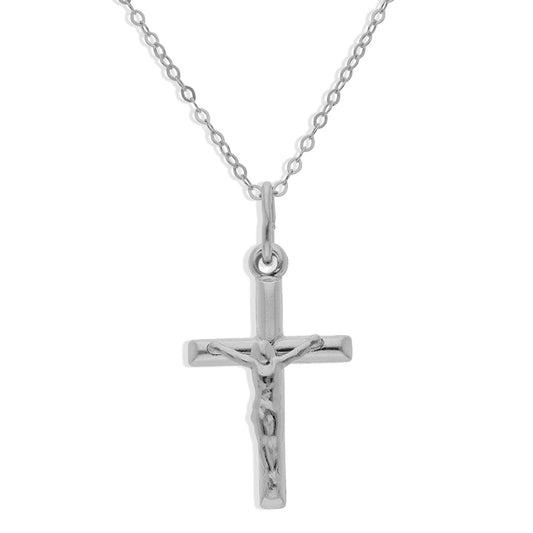 Sterling Silver 925 Necklace (Chain with Cross Pendant) - FKJNKLSLU1018