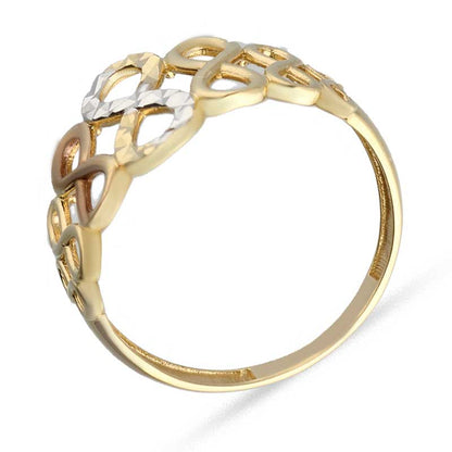 Gold Infinity Shaped Ring 18KT - FKJRN18KU2024