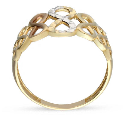 Gold Infinity Shaped Ring 18KT - FKJRN18KU2024