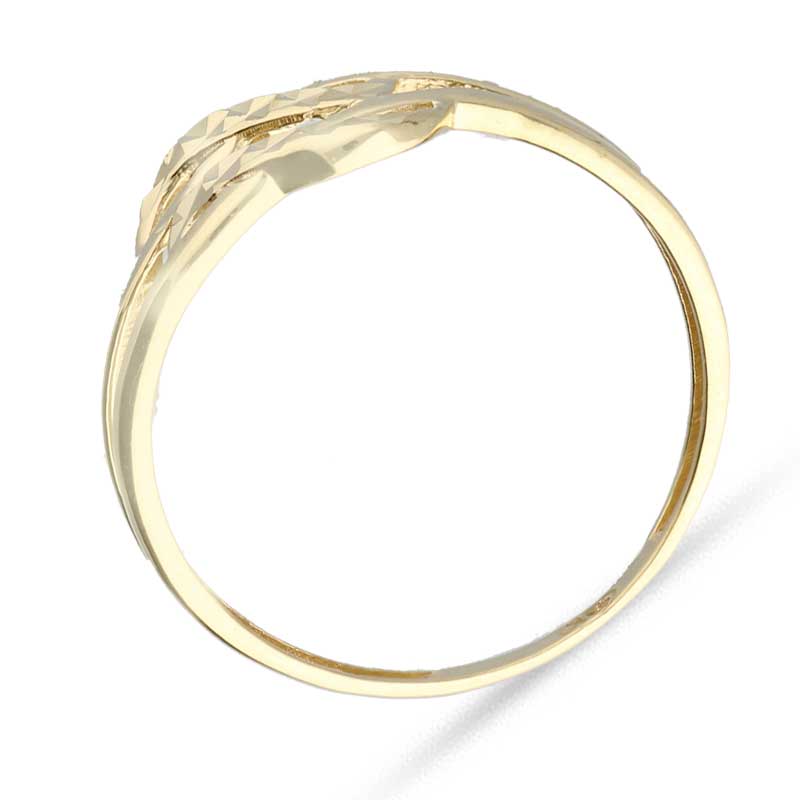 Gold Spiral Shaped Ring 18KT - FKJRN18KU2025