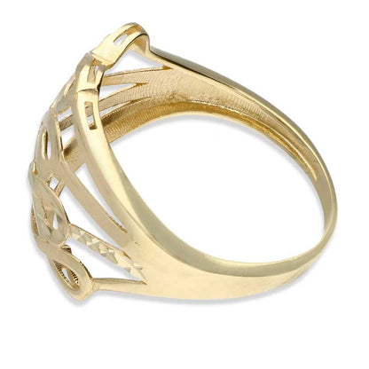 Gold Infinity Shaped Ring 18KT - FKJRN18KU2028