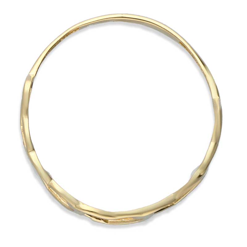Gold Hearts Shaped Ring 18KT - FKJRN18KU2029