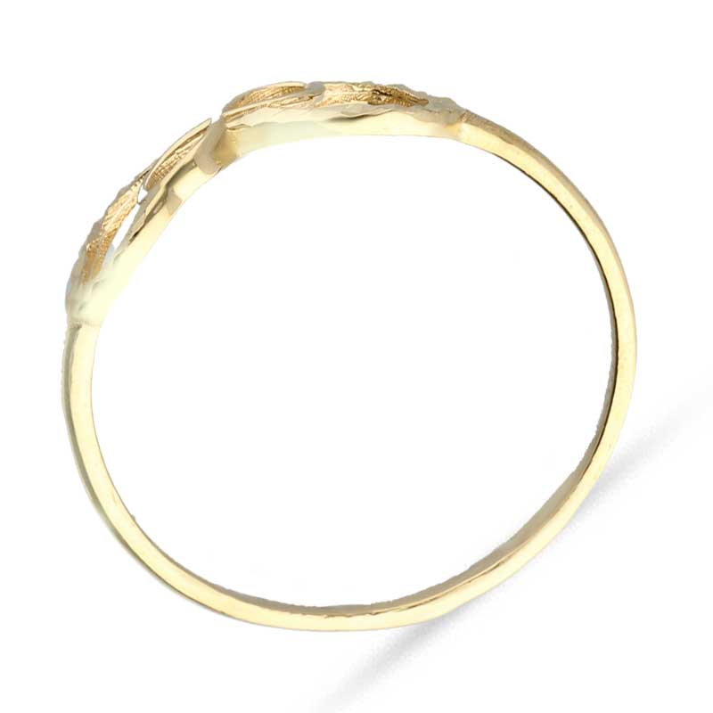 Gold Dual Infinity Shaped Ring 18KT - FKJRN18KU2020