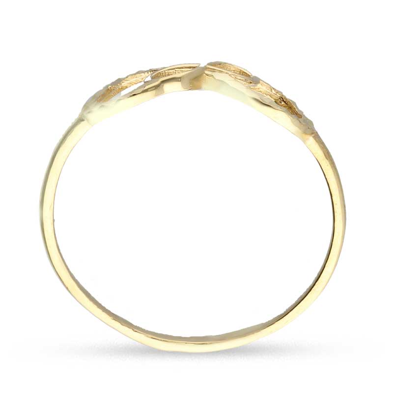 Gold Dual Infinity Shaped Ring 18KT - FKJRN18KU2020