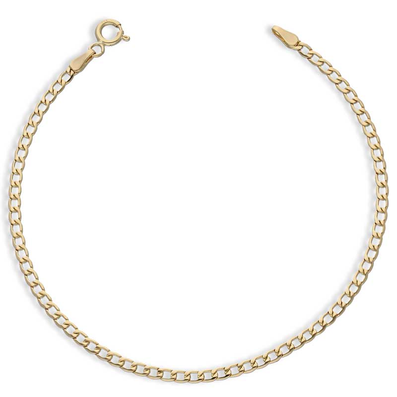 Gold Curb Bracelet 18KT - FKJBRL18KU1032