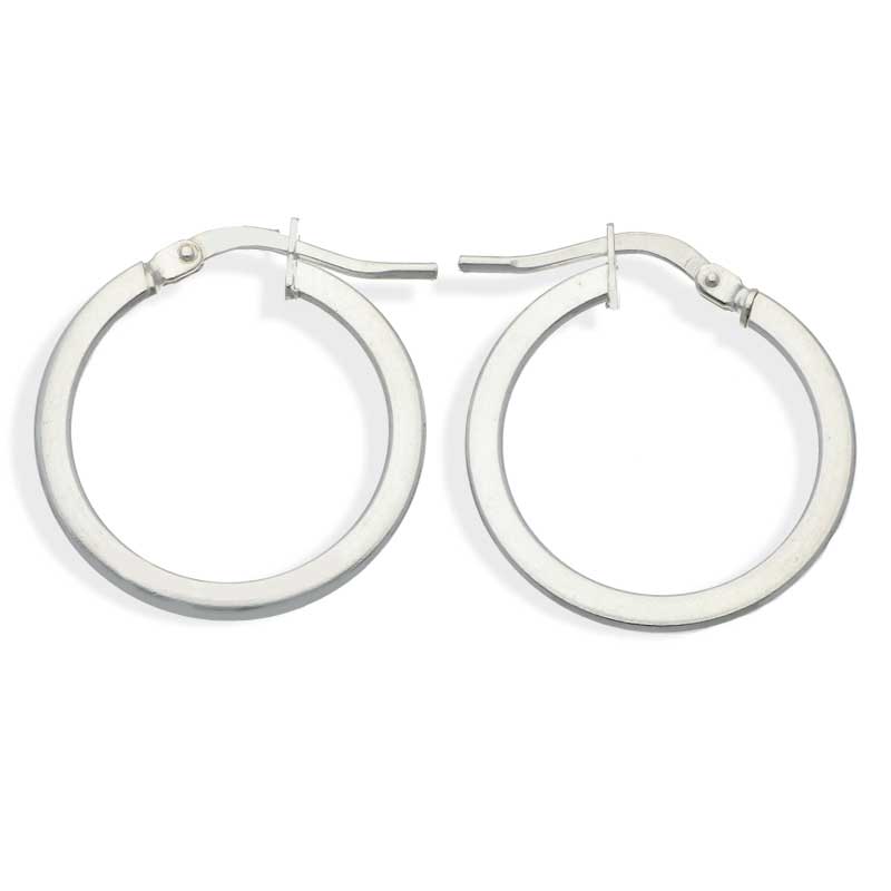 Sterling Silver 925 Clip On Hoop Earrings - FKJERNSLU3120