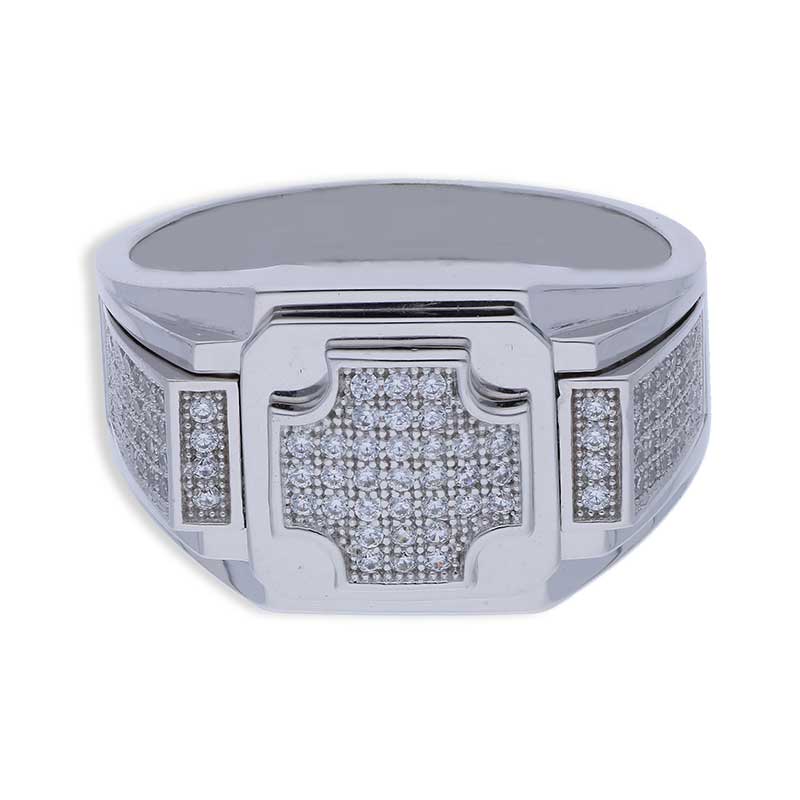 Sterling Silver 925 Men's Ring - FKJRNSLU2052
