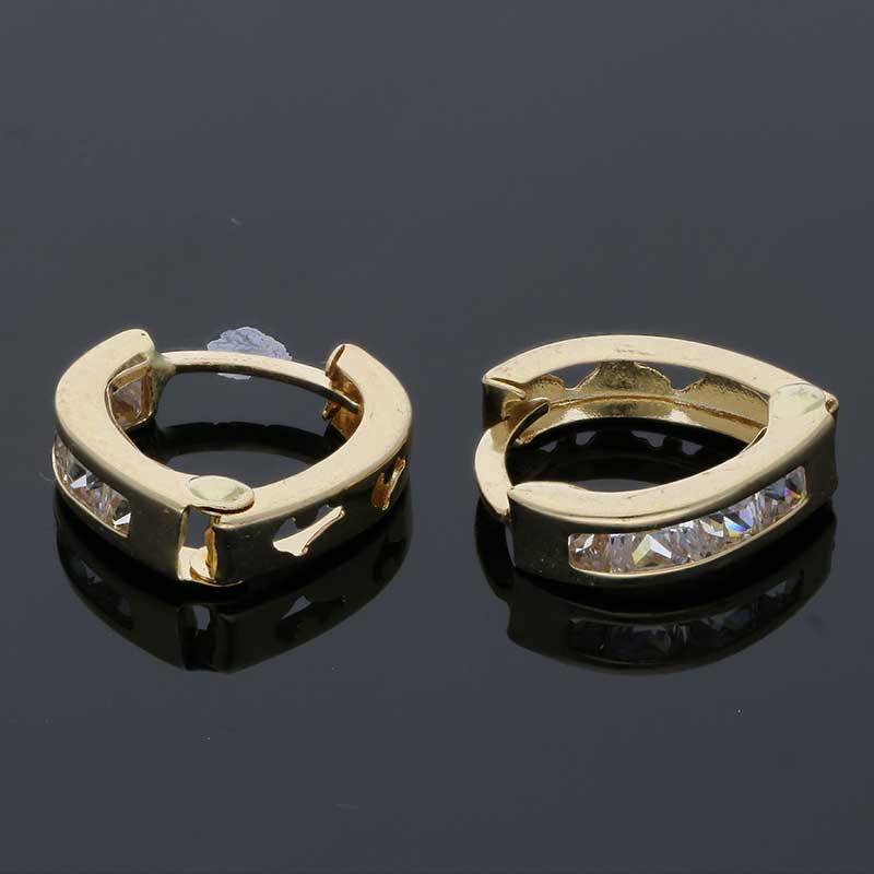 Gold Clip Earrings 18KT - FKJERN18KU3124