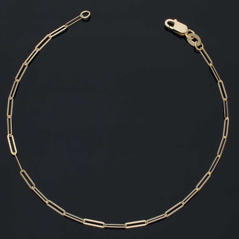 Gold Cable Link Bracelet 18KT - FKJBRL18KU1059