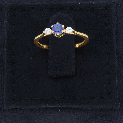 Gold Solitaire Ring 18KT - FKJRN18KU2090